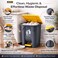 Step-On Trash Can with Lid, Hands-Free Pedal Garbage Bin, Durable Heavy Duty Plastic Waste Basket with Odor Control for Kitchen, Home &amp; Office