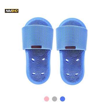 New Magic Foot Washing Bathroom Slippers for Men and Women, Anti-Slip Silicone Bath Slippers, Foot Massage Scrub Cleaning Brush