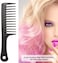 Wide Tooth Detangling Handgrip Paddle Hair Comb for Long Hair (Black)