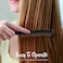 Wide Tooth Detangling Handgrip Paddle Hair Comb for Long Hair (Black)
