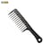 Wide Tooth Detangling Handgrip Paddle Hair Comb for Long Hair (Black)