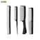 4 Pieces Professional Teasing Comb, Premium Black Carbon Fiber Hair Comb Set for Cutting and Styling,Fine and Wide Tooth Styling Comb for All Hair Types