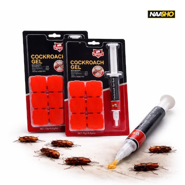 Cockroach Gel Bait &ndash; Fast-Acting Roach Killer Syringe for Home &amp; Kitchen (Pack of 2)