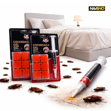 Cockroach Gel Bait &ndash; Fast-Acting Roach Killer Syringe for Home &amp; Kitchen (Pack of 2)