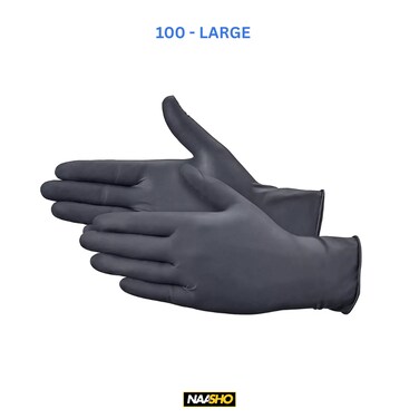 Latex examination powder free white Gloves (100 Large)