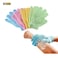 Pieces Exfoliating Gloves Body Scrub Bath Gloves, Double Sided Exfoliating Gloves for Body clean, Skin Shower Scrubber (4 Pairs Random Colors)