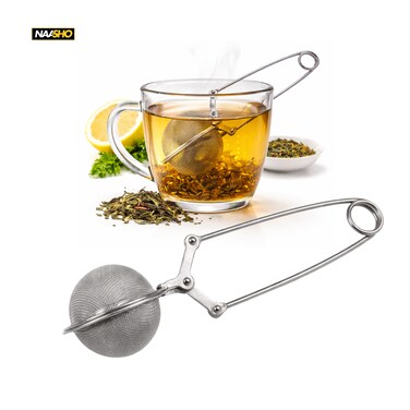Premium Stainless Steel Tea Infuser Ball &ndash; Reusable Loose Leaf Tea Strainer, Fine Mesh Wiping Rag Duster Style Filter for Perfect Tea Brewing