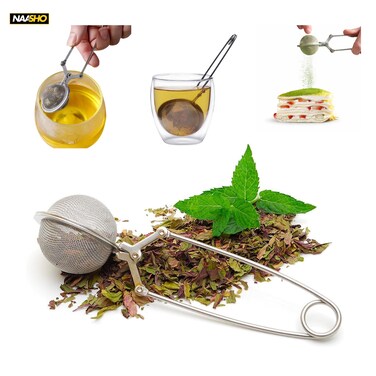 Premium Stainless Steel Tea Infuser Ball &ndash; Reusable Loose Leaf Tea Strainer, Fine Mesh Wiping Rag Duster Style Filter for Perfect Tea Brewing