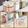 Spice Container Kitchen Seasoning Jars Transparent Glass Spice Jar With Spoon Box With Cover For Serving Salt Sugar Pepper Herbs