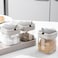 Spice Container Kitchen Seasoning Jars Transparent Glass Spice Jar With Spoon Box With Cover For Serving Salt Sugar Pepper Herbs