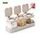 Spice Container Kitchen Seasoning Jars Transparent Glass Spice Jar With Spoon Box With Cover For Serving Salt Sugar Pepper Herbs