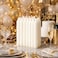 Premium White Taper Candles Set &ndash; Elegant Long Burning Dinner Candles for Luxury Home Decor, Wedding, Party &amp; Romantic Ambience &ndash; Smokeless Dripless Classic Design (pack of 15)
