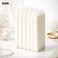 Premium White Taper Candles Set &ndash; Elegant Long Burning Dinner Candles for Luxury Home Decor, Wedding, Party &amp; Romantic Ambience &ndash; Smokeless Dripless Classic Design (pack of 15)