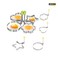 4pcs Stainless Steel Egg Ring Molds, Round Flower Star Love Shape Egg Molds, Non-Stick Egg Cooking Tool