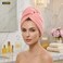 Microfiber Hair Towel for All Hair Style Quick Drying Hair Turban - Perfect for Women, Men and Kids (3 pcs Random colors)