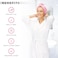 Microfiber Hair Towel for All Hair Style Quick Drying Hair Turban - Perfect for Women, Men and Kids (3 pcs Random colors)