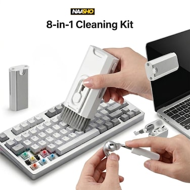 8 in 1 Electronic Cleaner Kit,3 in 1 Cleaning Pen for Airpods Pro,Keyboard Cleaner Kit with Soft Brush,Multifunctional Cleaning Tools