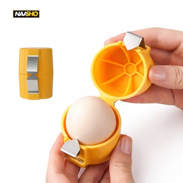 1pc of Egg Shell Separator And Peeler - a Quick And Easy Yellow Egg Separation Tool, a Handheld Shell Remover, Suitable for Baking, Cooking, And Breakfast