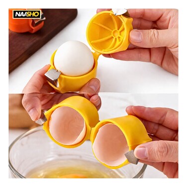1pc of Egg Shell Separator And Peeler - a Quick And Easy Yellow Egg Separation Tool, a Handheld Shell Remover, Suitable for Baking, Cooking, And Breakfast