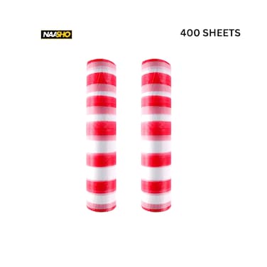 Plastic Sufra Disposable Plastic Table Cover Roll (200 Sheets) &ndash; Waterproof Disposable Tablecloth for Dining, Picnic, Party &amp; Catering - Pack of 2