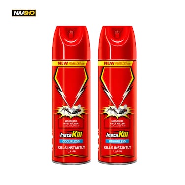 Mosquito And Fly Killer Odorless Spray, Kills Flying Insect Instantly - Pack of 2