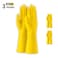 Pack of 3 - Household Cleaning Gloves Dish Washing Kitchen Glove Long Sleeves Thick Latex Glove Working Painting Gardening Gloves (Medium)