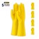 Pack of 5 - Household Cleaning Gloves Dish Washing Kitchen Glove Long Sleeves Thick Latex Glove Working Painting Gardening Gloves (Large)