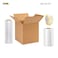 Shipping Carton Box 45x45x45 cm, 5 Ply, Heavy Duty, Strong Packaging Boxes for Moving, Storage, Shipping, Cardboard (1 box, 1 tape, 1 Stretch Wrap Bubble wrap)