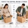 Shipping Carton Box 55x55cm, 5 Ply, Heavy Duty, Strong Packaging Boxes for Moving, Storage, Shipping, Cardboard (1 box, 1 Stretch Wrap)