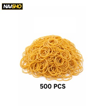 ٥٠٠ قطعة من الأربطة المطاطية - أربطة مطاطية قوية ومرنة للاستخدام المكتبي والمنزلي - أربطة مطاطية طبيعية متينة للمكاتب والمدارس والتغليف وربط النقود