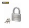 قفل شديد التحمل مع 3 مفاتيح - قفل أمان ذو حلقة فولاذية مقواة للبوابات والأبواب والمخازن والمستودعات والاستخدام الخارجي