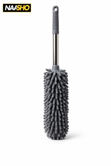 منفضة غبار من ألياف الشنيل الدقيقة بمقبض - منظف غبار قابل للتمديد للمنزل والأثاث والرفوف وتنظيف السيارات
