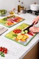 Printed Plastic Cutting Board  &ndash; Non-Slip Kitchen Chopping Boards with Fruit Design, Durable &amp; Easy to Clean