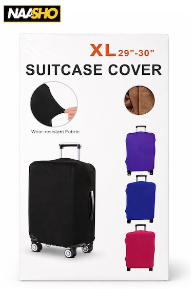 غطاء حقيبة سفر كبير جدًا (29-30 بوصة) - واقي أمتعة مطاطي، غطاء مرن لحقيبة السفر، مقاوم للغبار والخدوش