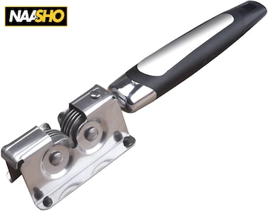 Manual Knife Sharpener with Ergonomic Handle – 2-Stage Sharpening System – Professional Kitchen Tool for Sharpening Knives & Blades