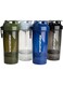 Smartshake O2GO ONE 4-Pack Protein Shaker Bottle 600 ml   20 oz - Storage Included - Leakproof Screw-on Lid - BPA Free &ndash; Unisex - Mist Gray, Army Green, Black, Navy Blue
