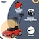 Lovely Baby Push Car for Kids LB 3673HC, BMW-Style Toddler Ride-On with Canopy, Adjustable Push Bar, Musical Steering, Openable Doors, Safe Push Car for Age 2-6 Yrs