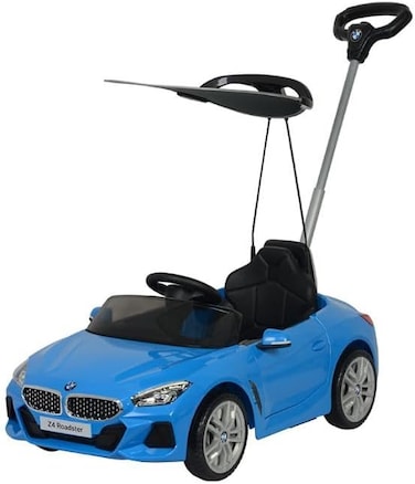 Lovely Baby Push Car for Kids LB 3673HC, BMW-Style Toddler Ride-On with Canopy, Adjustable Push Bar, Musical Steering, Openable Doors, Safe Push Car for Age 2-6 Yrs