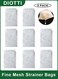 8 Pack Reusable Fine Mesh Strainer Bags, Nut Milk &amp; Cheesecloth Bags with Drawstring, Nylon Food Filter Bags for Juice, Coffee, Tea, Yogurt, Home Brewing