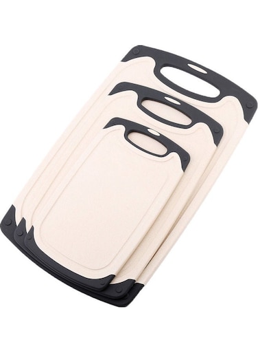 Cutting Board Set White/Black 40x3x24cm
