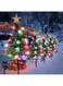 4-Pack Solar LED Christmas Tree Lights, 8 Modes - For Yard, House, Patio.
