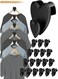 Saving Clothes Hanger Connector Hooks, Heavy Duty Hangers Space Saver, Durable Premium Cascading Hanger Hooks for Wardrobe Closet Organizer, 24 Pcs (Heart)