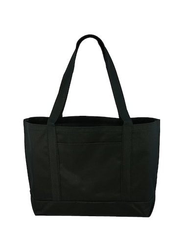 Daily Tote with Shoulder Length Handles and Outside Pocket