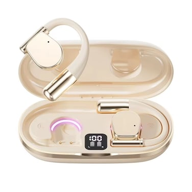 Real-Time AI Translator Earbuds &ndash; 145 Languages   Bluetooth 5.4   50H Battery   IP68 Waterproof (BEIGE)