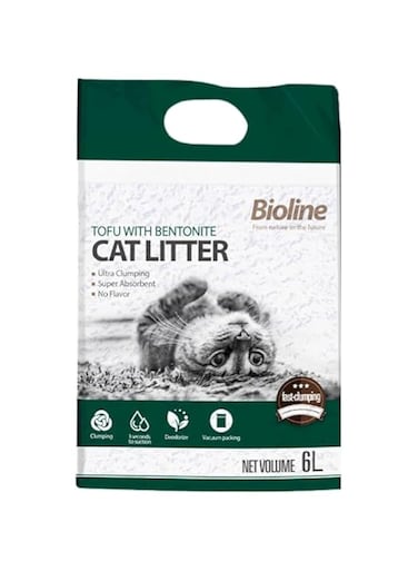 Bioline Tofu With Bentonite Cat Litter 6L