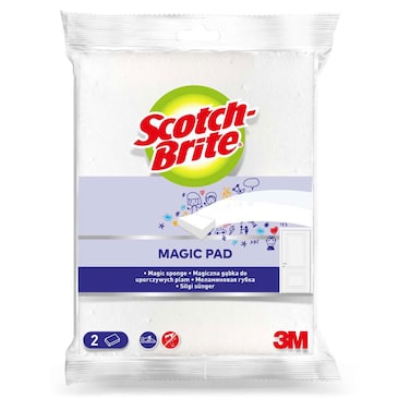Scotch-Brite Easy Erasing Pad Magic Pad easily removes a variety of stains and marks. 2 units/pack