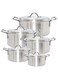 5-Piece Aluminium Cookware Set Silver