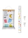 KASTWAVE Growth Chart for Kids, Wall Sticker Removable Height Measure Chart Portable Growth Chart Cute Wall Ruler for Baby Girls Boys Toddler Bedroom