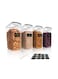 Large Cereal Containers Storage Set for Pantry, 4 Pack 4L/135 Oz Airtight Food Storage Containers BPA Free Plastic Containers with Lids for Sugar Flour Snack