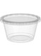 200 SET - 100ml - Plastic Clear Portion Cups/Souffle Cups/Sauce Cups With Clear Lid - (SAUCE - SPICES - PICKLE - JELLY - LIQUID) -(HOT &amp; COLD USE)